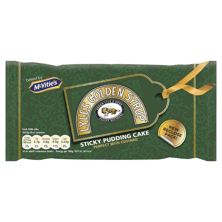 McVitie's Lyle's Golden Syrup Sticky Pudding Cake, 150g (95p / 85p S&S)