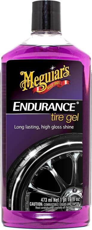 Meguiar's Endurance Long Lasting High Gloss Black Premium Tire Gel, 473ml