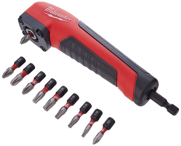 Milwaukee 4932471274 Shockwave Impact Duty Right Angle Attachment 11 Piece