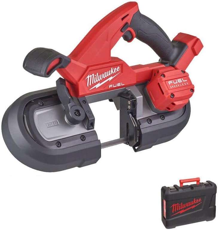 Milwaukee M18 FBS85 Fuel 18v Cordless Brushless Bandsaw 2 x 2ah Li-ion