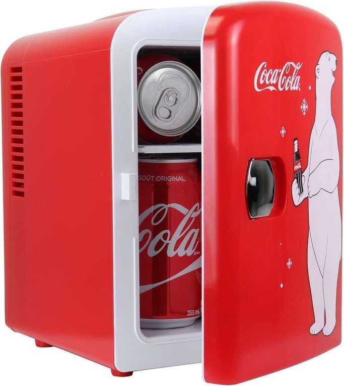 Mini Fridge For Bedrooms 4L Small Fridge 6 Can Table Top Quiet Mini Fridges 12v