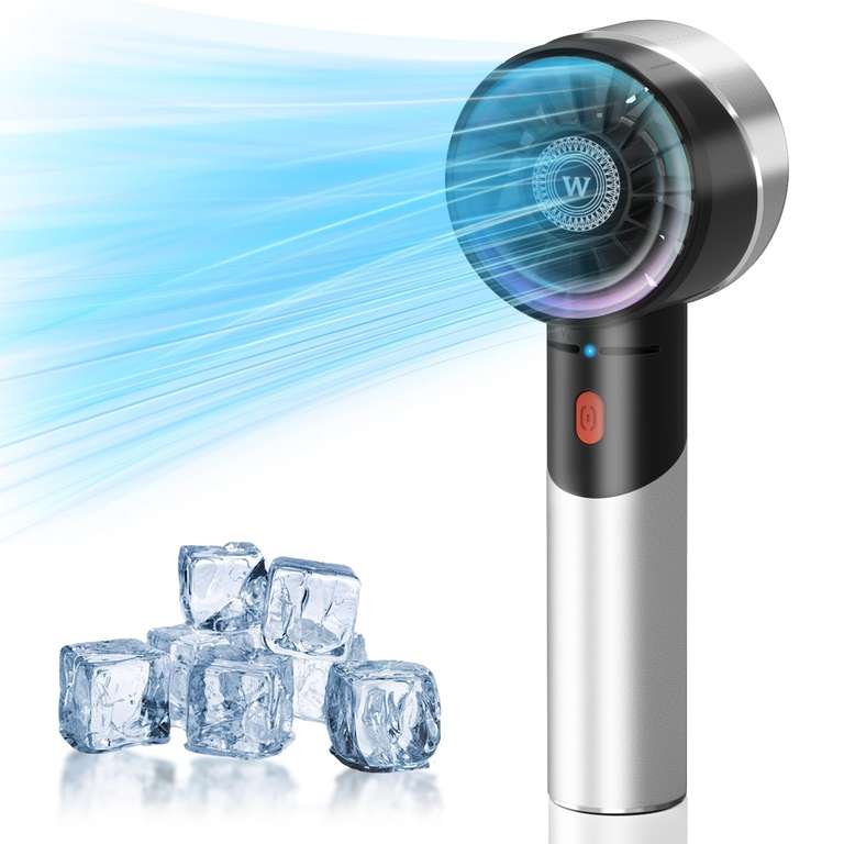 Mini Handheld Fan with Space Aluminum Body - 4 Ultra High Speed Portable Fan, 7500RPM/18H Rechargeable - CHUANGKANG FBA