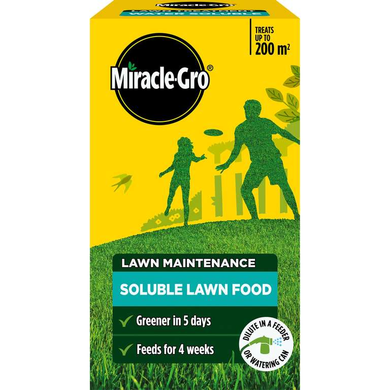 Miracle-Gro Water Soluble Lawn Food, 1kg (£4.50 S&S) at checkout