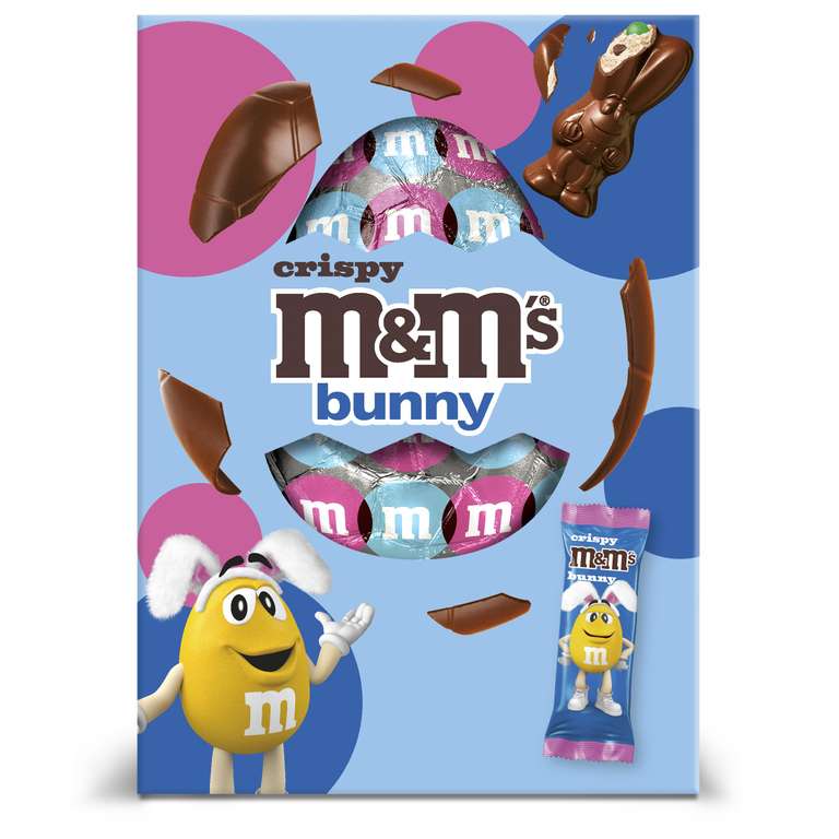 M&M’s Crispy Chocolate Bunny Large Easter Egg 149g