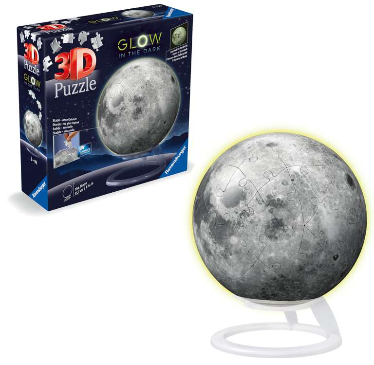 Ravensburger Glow in The Dark Moon - 3D Puzzle