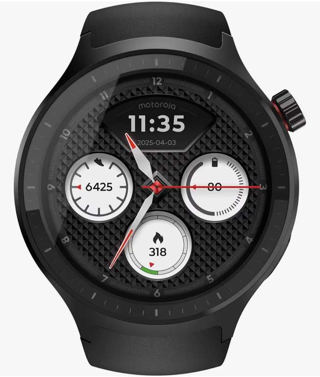 Motorola Moto Watch 2026 47mm Oled display 1 days charge in 5 Mins Sold And Fulfilled By Amazon EU