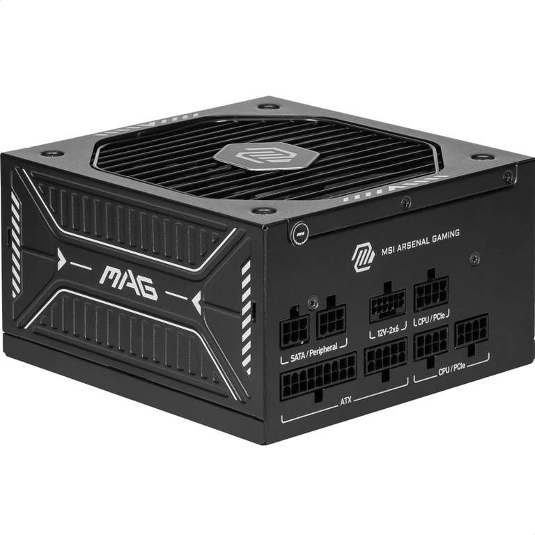 MSI MAG A750GLS PCIE5 Power Supply Unit, 750W, 80 PLUS Gold