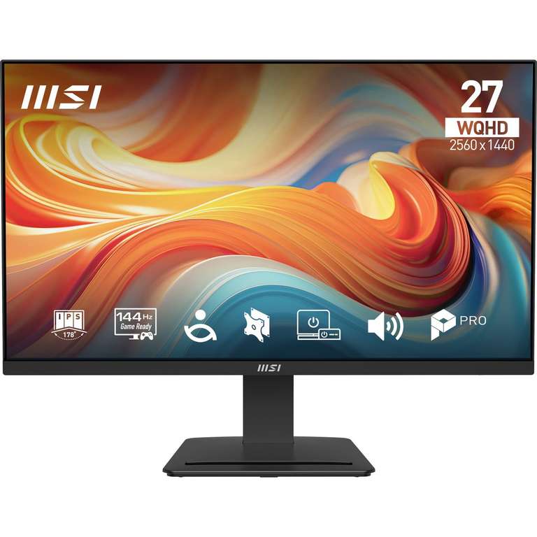 MSI Pro MP273Q E14 27" WQHD 144Hz IPS Monitor, Adaptive-Sync, Speakers, 300 Nits | With AMD FreeSync £101 - W/Code - ao (UK Mainland)