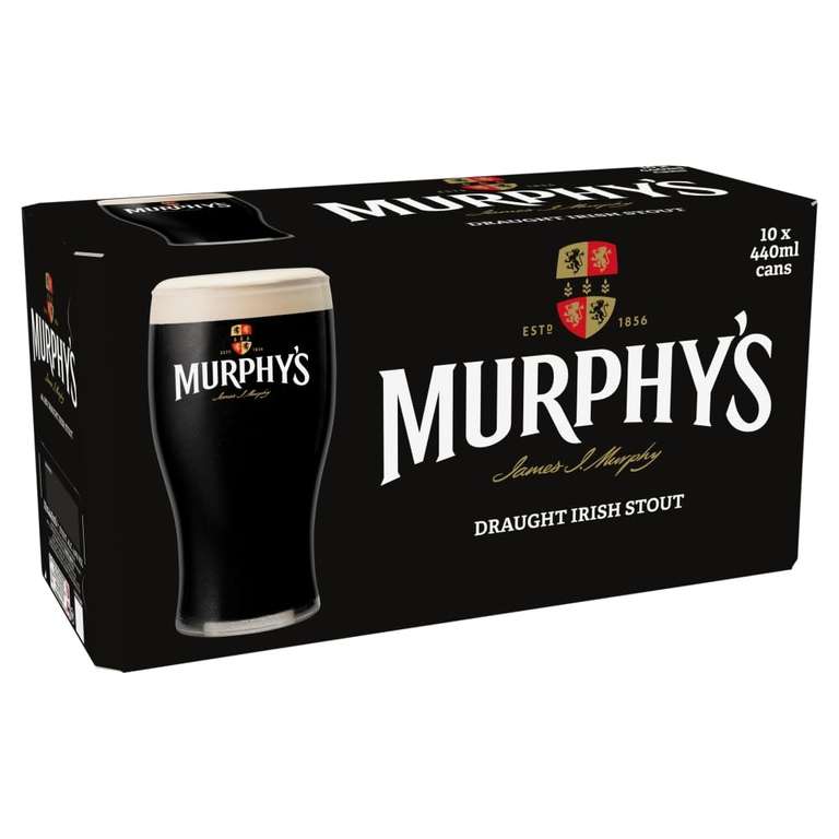 3 x Murphy's Draught Irish Stout 10 x 440ml Cans - ABV 4% - With S&S £28.20