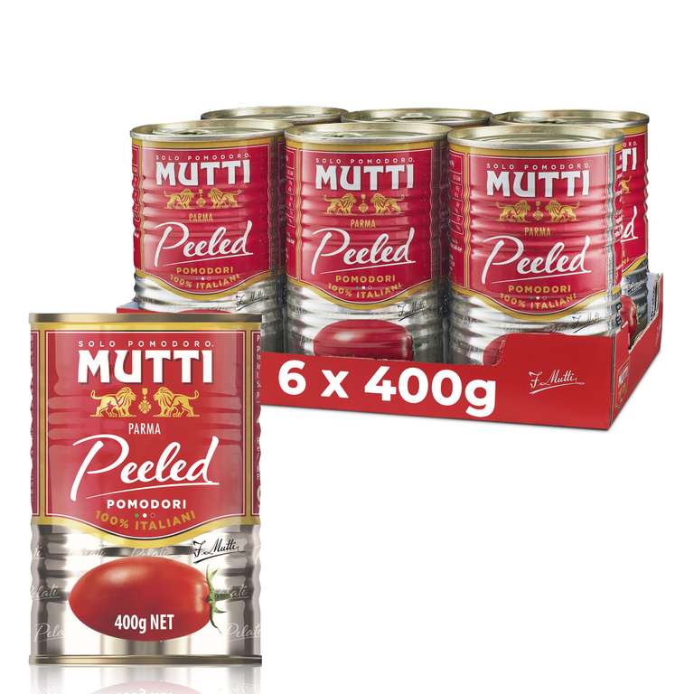 Mutti - Pelati Peeled Tomatoes, 16 x 400g (Get 4 for the price of 3)