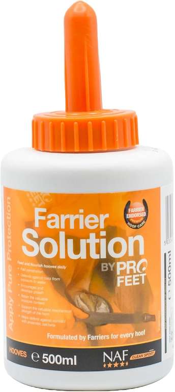 NAF Profeet Farrier Solution 500ml Hoof Dressing for Horses