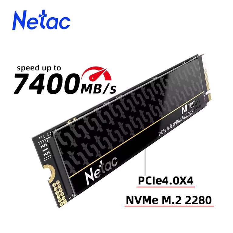 Netac 1TB M2 PCIe4.0 M.2 2280 NV5000t NV7000t W/Code @ Netac Official Store