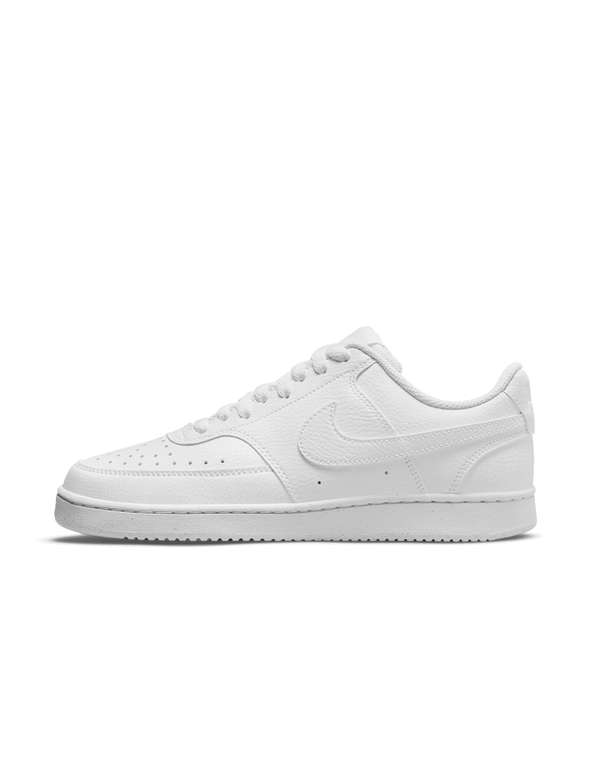 NIKE Women's Triple White Court Vision Low Trainers 5.5