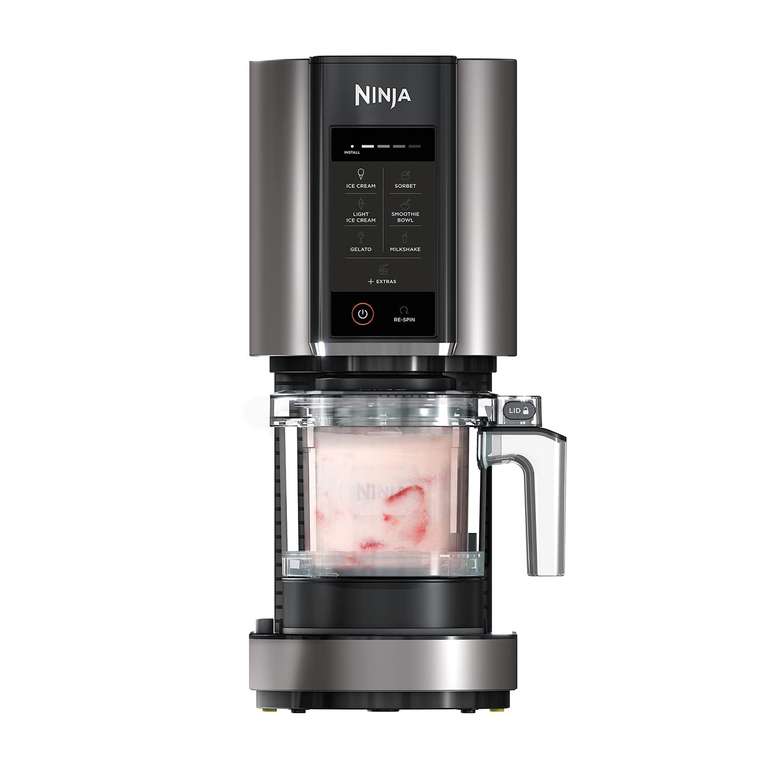 Ninja CREAMi Ice Cream Maker & Frozen Dessert Maker with 3 Tubs, 7 Programs - NC300UK - With Voucher