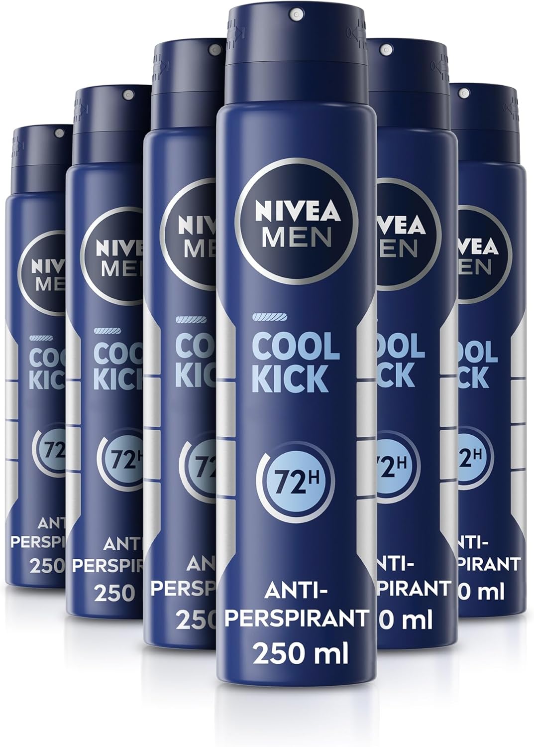 NIVEA MEN Cool Kick Spray Anti-Perspirant (250ml), Deodorant Spray