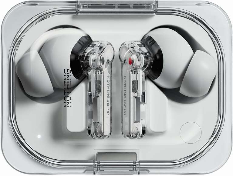 Nothing Ear/ Ear (a) Wireless Ear Buds with Active Noise Cancelling, Bass Enhance Algorithm & Up to 42.5 Hours of Listening Time - White