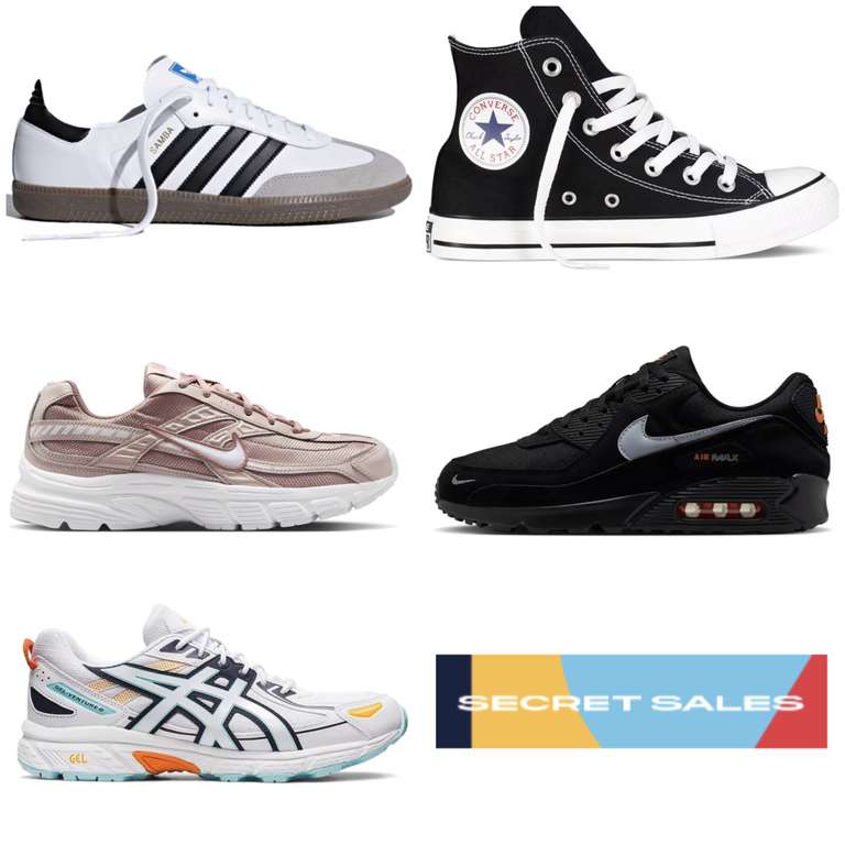 Now Up to 60% Off Trainers Sale + Extra 10% Off With Code (Including Nike, Adidas, Converse, Asics, New Balance) Over 16,000 Lines