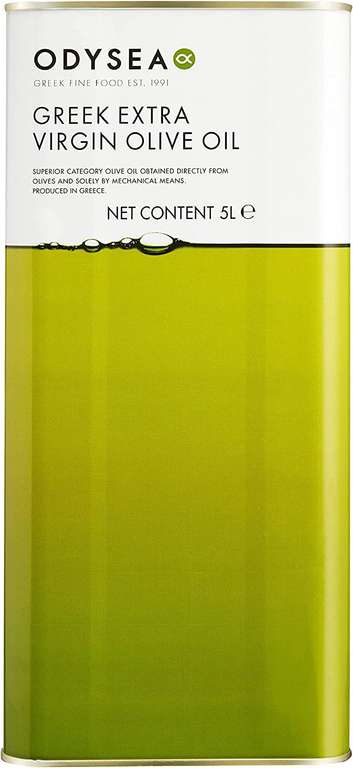 Odysea Extra Virgin Kalamata Olive Oil 5L Tin | Greek | Cold pressed