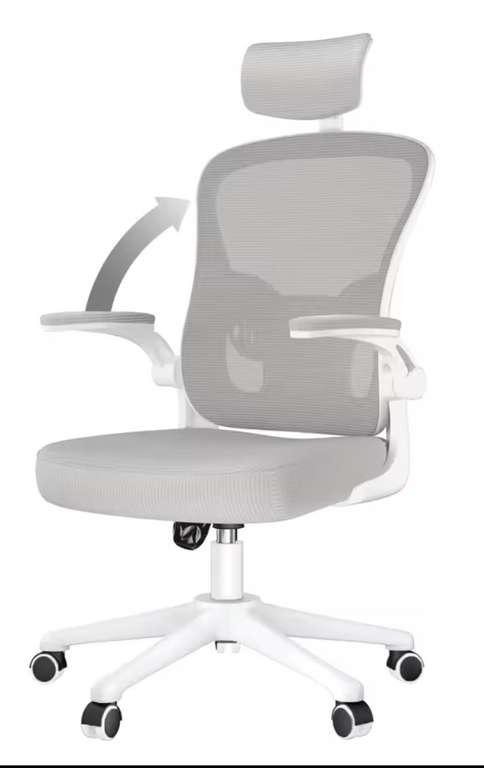 Office Desk Chair Armrest High Back Ergonomic Computer Chair with Adjustable Headrest with code - Bigzzia Outdoor Furniture Store