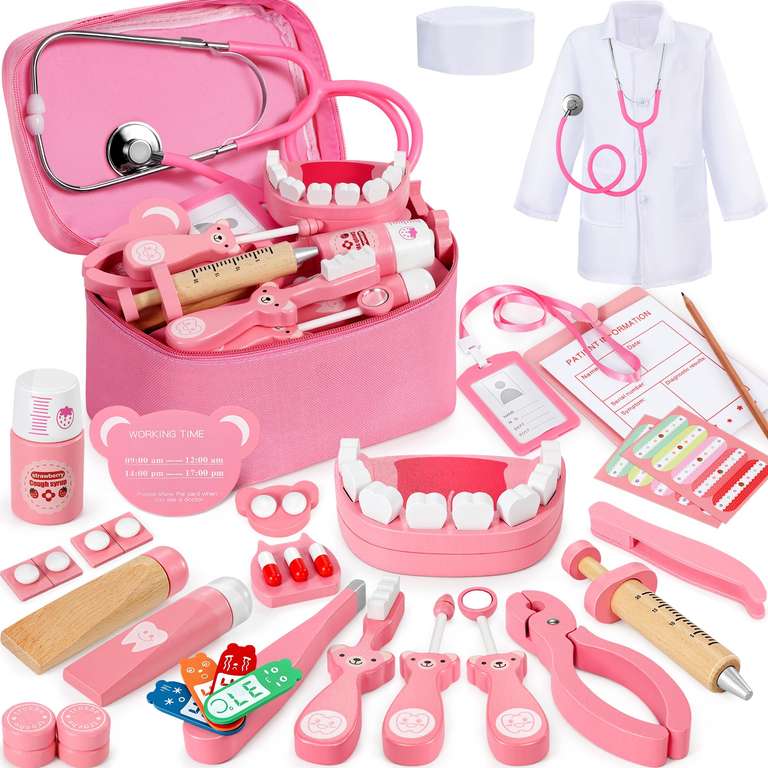Ophy Doctors Set for Kids, 40-Piece Kids Doctors Sets