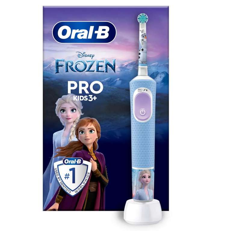 Oral-B Pro Kids Children's Electric Toothbrush, Disney Frozen, 1 Soft Brushing Brush