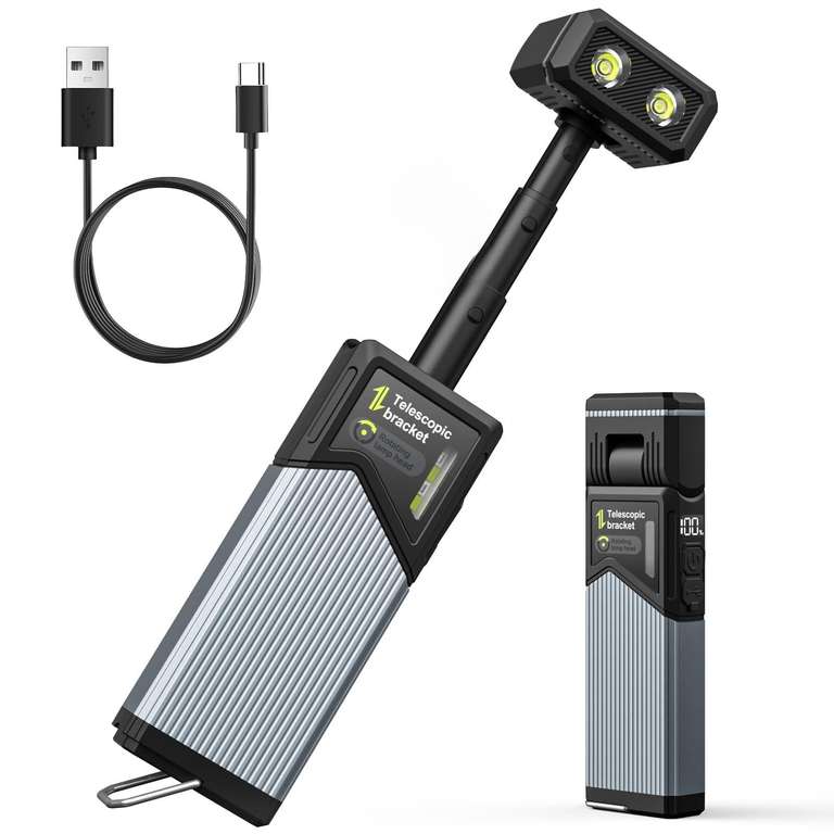 Orbecco Rechargeable Telescopic Inspection Lamp, 35cm, IP44 [Energy Class A] - Sold By WingIdeas EU/FBA