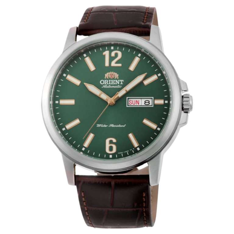 Orient Mechanical Automatic Watch ,Green Dial, Model: RA-AA0C06E39B, with code - H.S.Johnson Jewellers