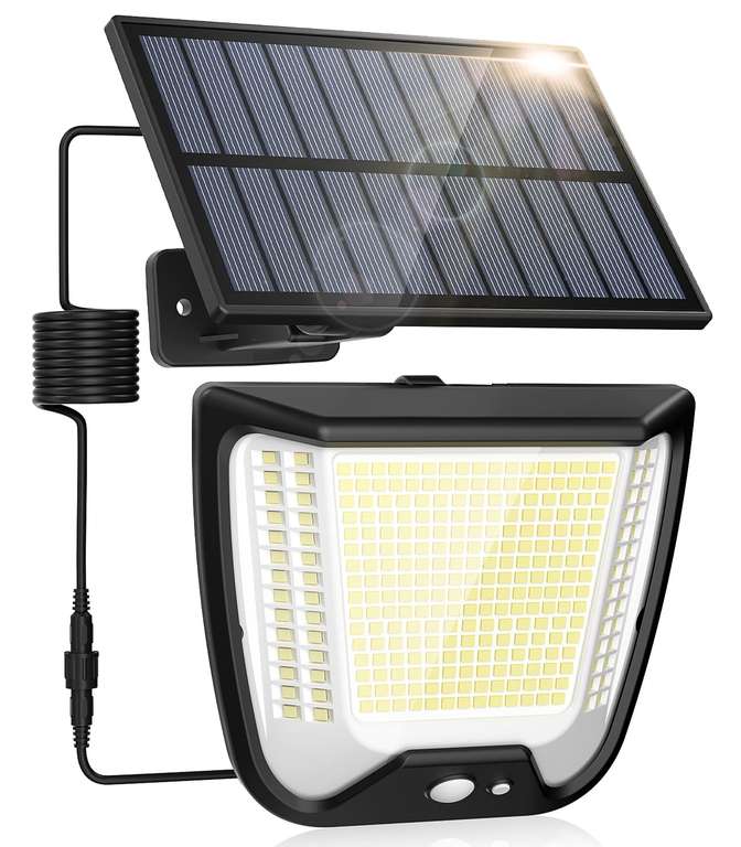 Outdoor Solar Powered Security Lights - 288 LED Solar 3 Motion Sensor Mode Outside Solar Panel 270° Lighting IP65 WP - Sold By NPY-EU/FBA