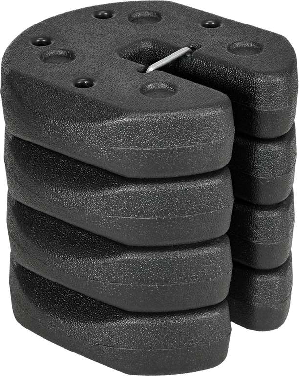 Outsunny Gazebo Weights Set of 4, Total 12KG Weights for Gazebo Legs with Reinforce Pins and Carry Belt, for Gazebos Shelters Marquees Tents