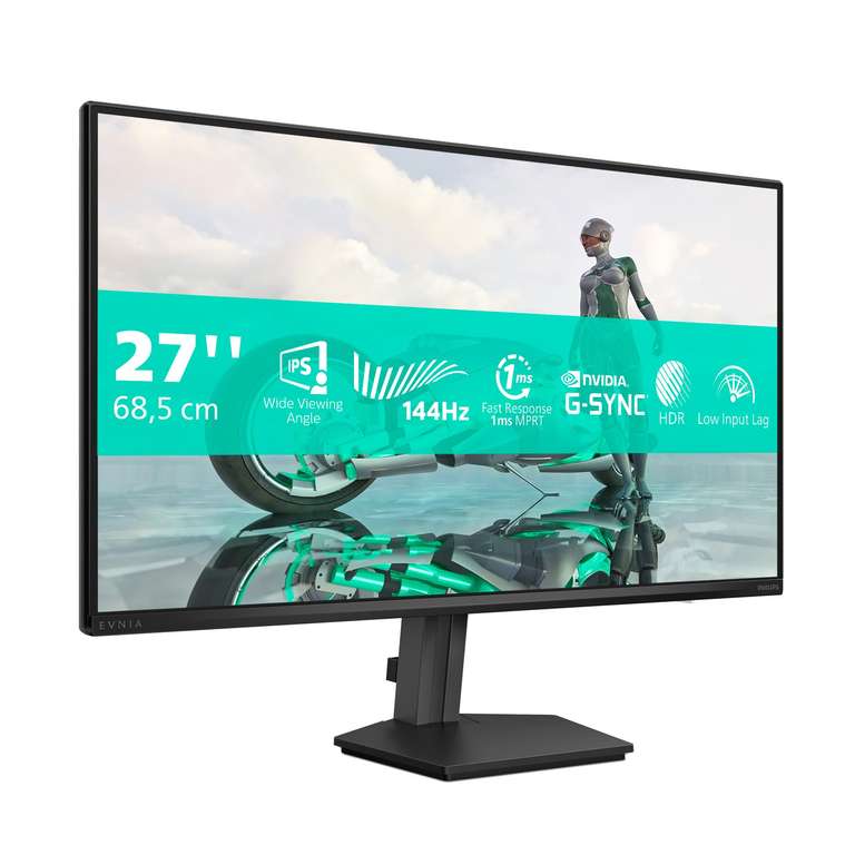 Philips 27M2N3200NF 27 Inch FHD Monitor, 144Hz, IPS, 1ms MPRT, Adaptive Sync, G-Sync Comp., HDR10, (1920x1080,HDMI 1x 2.0,DP 1x 1.4)