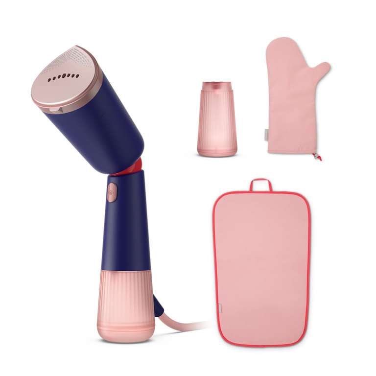Philips 5000 Series Handheld Garment Steamer - Ready to Use in Seconds; Powerful 24 g/min Steam; 120 ml Tank - GlovePouch - Light Blue