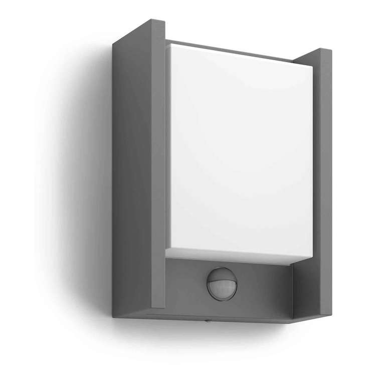 Philips myGarden Arbour LED Outdoor Wall Light with Motion Sensor [Anthracite] 1 x 6 W Integrated LED Light