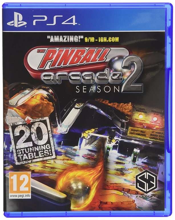 102° - Pinball Arcade Season 2 PS4 Game - Sold By A P Electronics Limited