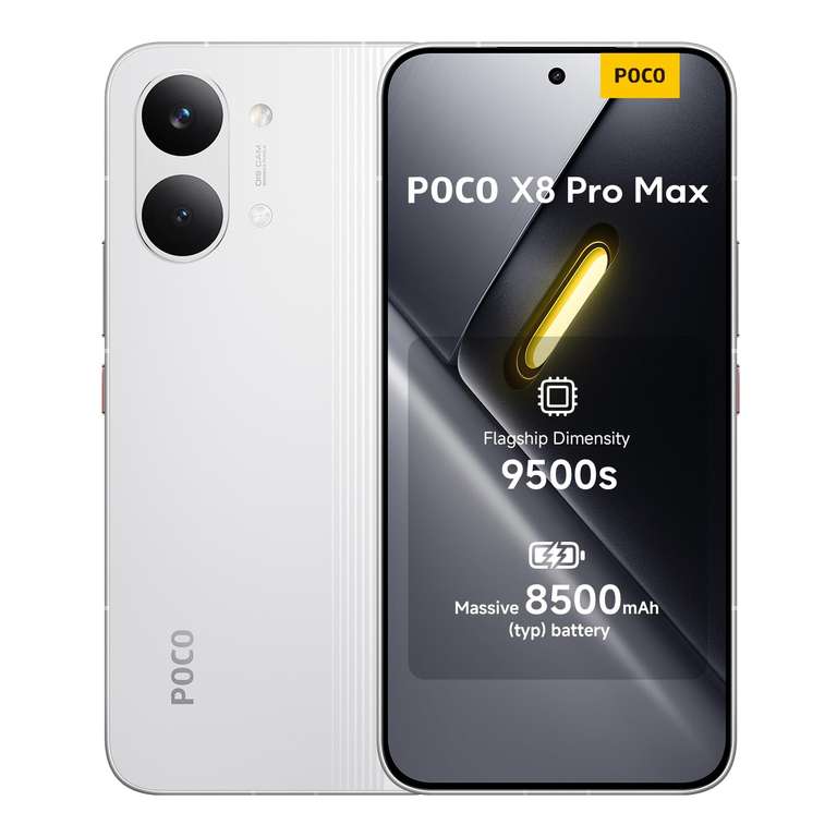 POCO X8 Pro Max, Smartphone 12+256 GB, Dimensity 9500s, 8500mAh, 120Hz AMOLED, 50MP, No Charger