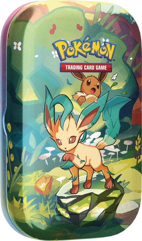 Pokémon TCG: Scarlet & Violet—Prismatic Evolutions Mini Tin – Flareon (2 Booster Packs & 1 Coin) - Invite Only