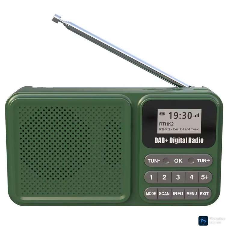 Portable DAB+ Digital Radio - w/code - Sold by To Dreams Store