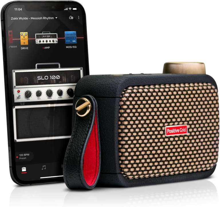 Positive Grid Spark GO 5W Ultra-Portable Smart Guitar Amp, Headphone Amp & Bluetooth Speaker for Electric Guitar, Black / Pearl £89.99