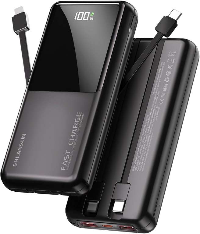 Power Bank Fast Charging 22.5W, 10000mAh USB C Portable Charger sold by VEEKTOMX FBA
