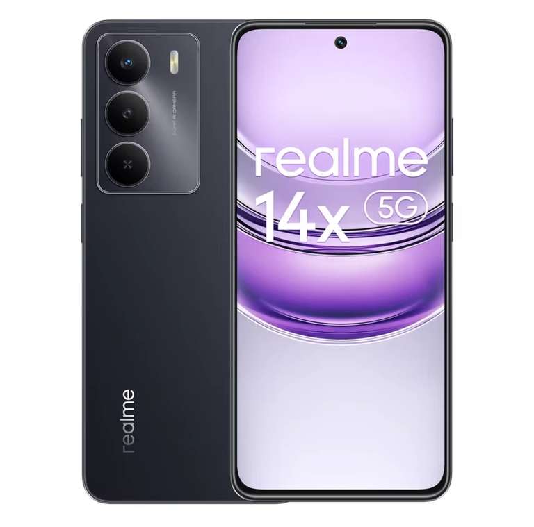 Realme 14x 5G Smartphone Europe Version 6.67 inches 120Hz Screen 5000mAh Battery 50MP Dimensity 63300 - Sold By Realme UK Flagship Store