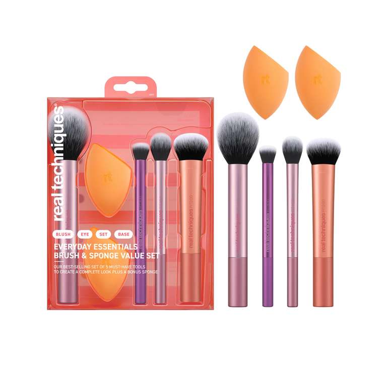 Real Techniques Matte & Merry Ultimate Blending Kit, 4 Piece Limited Edition Gift Set