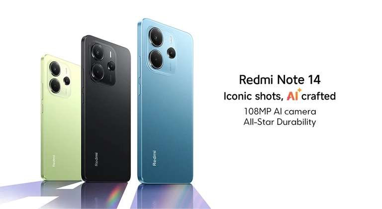 Redmi Note 14 4G 6.67" Smartphone ( 108MP / 8GB / 256GB / 120Hz OLED / 5500mAh ) @Xiaomi UK Flagship Store