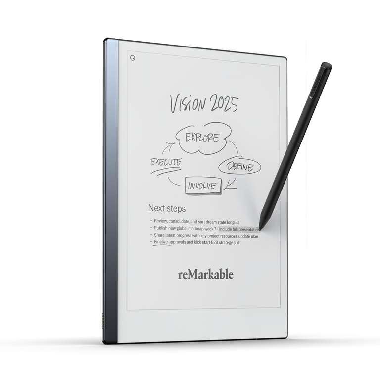 reMarkable Starter Bundle – reMarkable 2 Tablet | Includes 10.3” Writing Tablet, Marker Plus Pen with Built-in Eraser - Prime Members Price