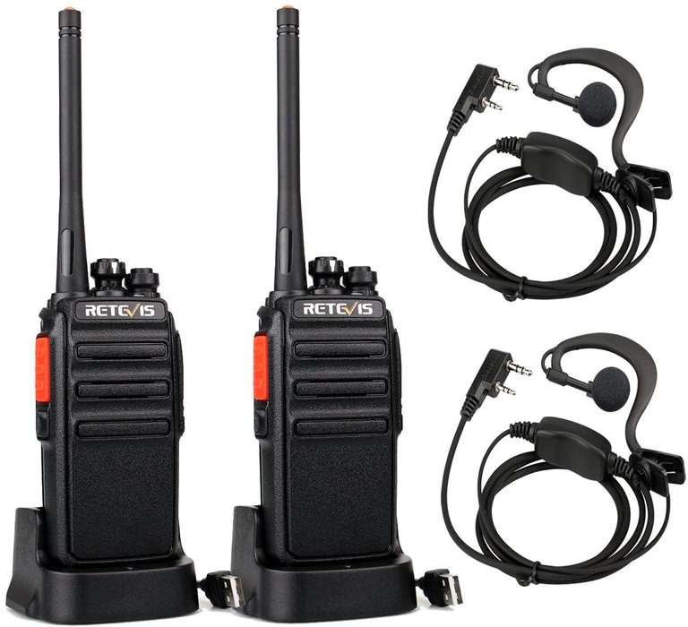 Retevis RT24 Walkie Talkie PMR446 (Black. 1 pair) Sold by RetevisDirect, FBA