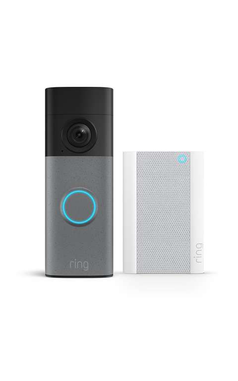 Ring Bundle: Battery Video Doorbell (New Gen) 2K & 6x Zoom + Chime Pro | Wireless | Night Vision | Alexa | 30-Day Free Trial