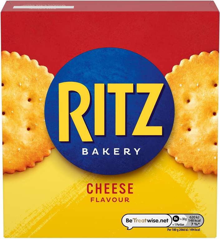Ritz Cheese Flavoured Cracker Box, 140 g (Pack of 1)