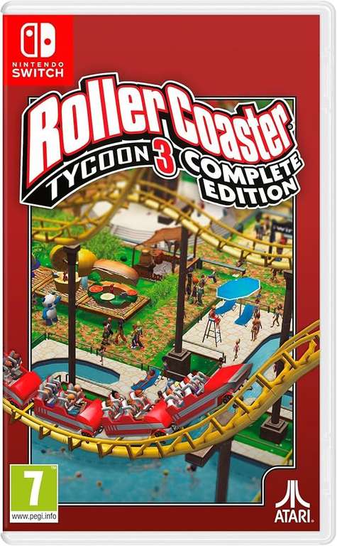 RollerCoaster Tycoon Classic (Nintendo Switch Game) - Remastered RCT 1 and RCT 2 + DLCs - PEGI 3