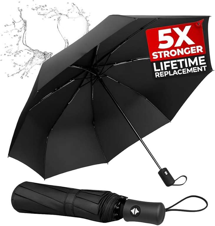 Royalworth Windproof Umbrella, Black @ uk-unique / FBA