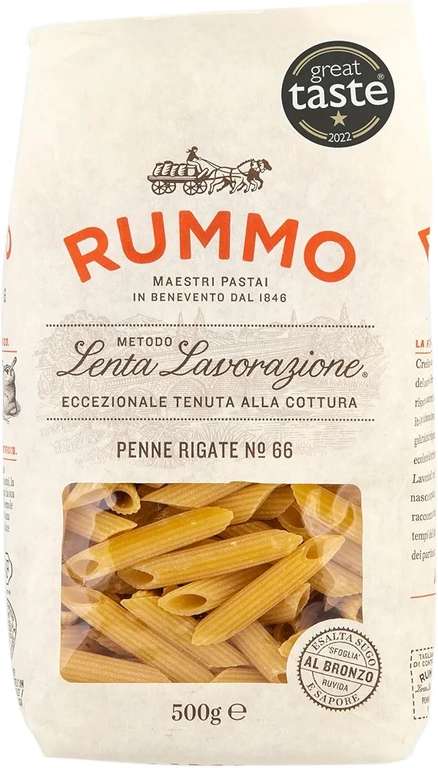 Rummo Ridged Penne Rigate No.66 Organic Italian Pasta, 500g (Delayed Dispatch)