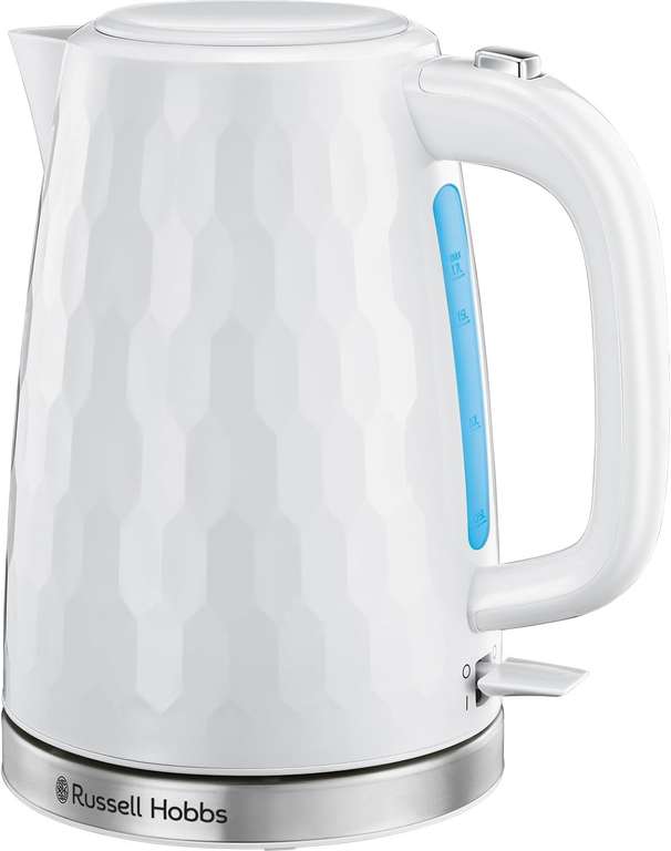 Russell Hobbs Honeycomb Electric 1.7L Cordless Kettle - Black