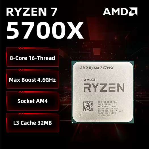 Ryzen 7 5700X CPU Processor ( 8C / Zen3 / Socket AM4 / DDR4 ) @Binary Tech Store